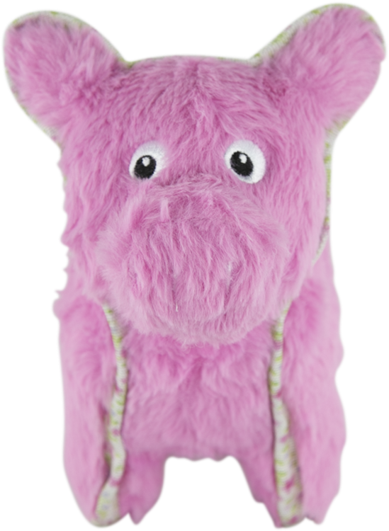 Play On Spring Durable Plush Pig Dog Toy