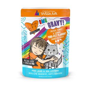 Weruva BFF OMG Natural Wet Cat Food, Chicken, Turkey, & Salmon Purr-fect Plannin', 2.8 Ounces