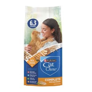 Purina Cat Chow Complete Dry Cat Food With Real Chicken - 6.3 Pound Bag