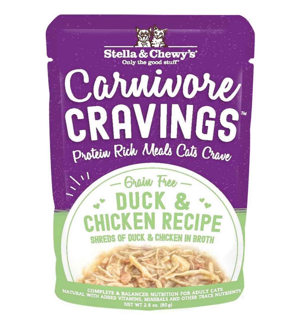 Stella & Chewy's Carnivore Cravings Natural Wet Cat Food, Duck & Chicken Recipe, 2.8 Ounces