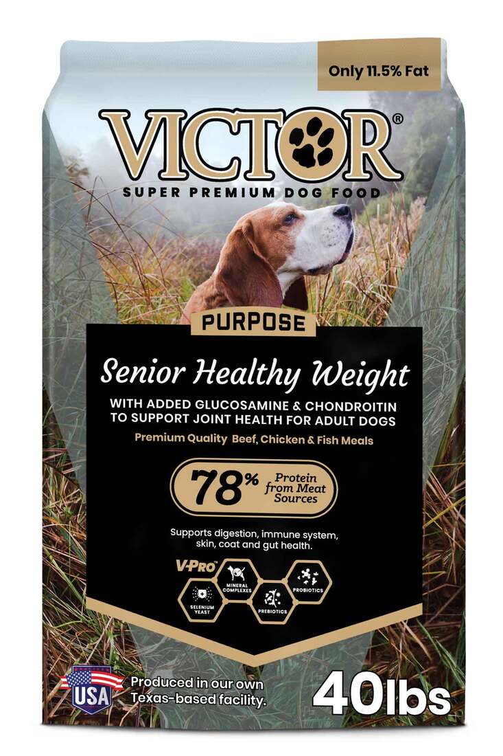 VICTOR Purpose Senior/Healthy Weight, Dry Dog Food, 40 Pounds
