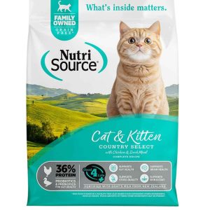 NutriSource Country Select Grain-Free Dry Cat Food, Chicken/Duck Meal
