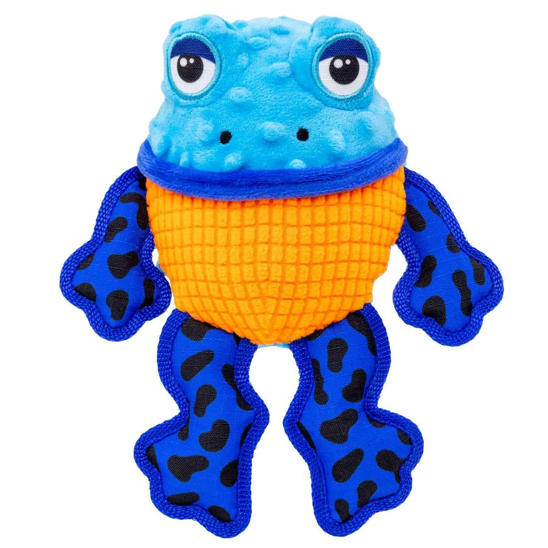 KONG Tropics Rattlez Frog Dog Toy, Medium/Large
