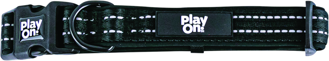 Play On Adventure Reflective Dog Collar, Black - Image 4