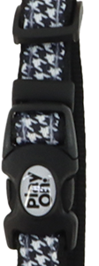 Play On Puffy Dog Collar, Houndstooth