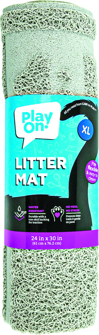Play On PVC Litter Mat, 30IN X 24IN