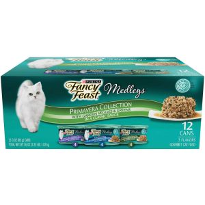 Purina Fancy Feast Wet Cat Food Variety Pack, Medleys Primavera Collection - (12) 3 Ounce Cans