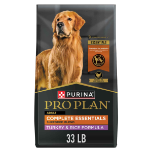 Purina Pro Plan High Protein Dog Food With Probiotics for Dogs, Shredded Blend Turkey & Rice Formula
