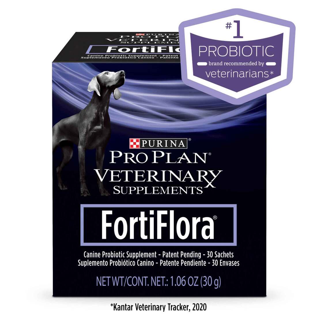 Purina Pro Plan Veterinary Supplements Probiotics Dog Supplement, Fortiflora Canine Nutritional Supp