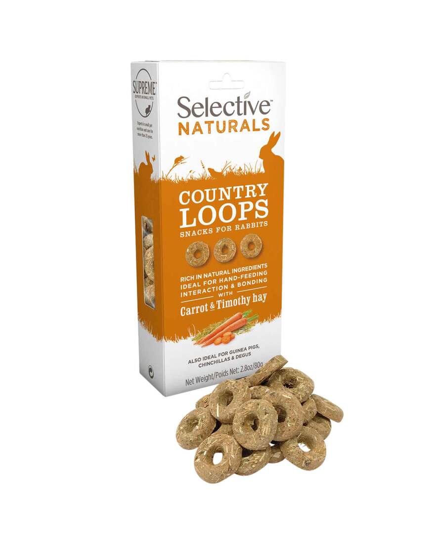 Selective Naturals Country Loops with Carrot & Timothy Hay, 2.8 Ounces