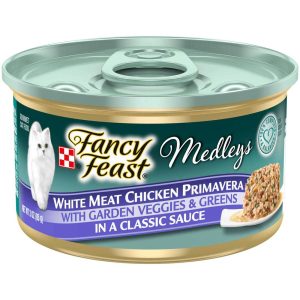 Purina Fancy Feast Medleys Wet Cat Food, White Meat Chicken Primavera With Tomatoes, Carrots and Spi
