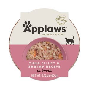 Applaws Wet Cat Food, Tuna Fillet with Prawn, 2.12 Ounces