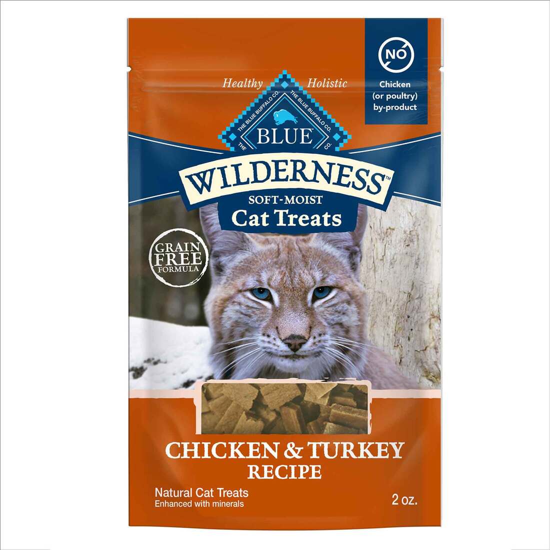 Blue Buffalo Wilderness Grain-Free Soft Cat Training Treats, Chicken & Turkey Recipe, 2 Ounces