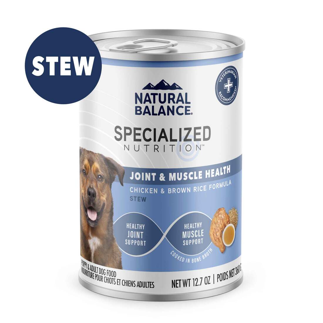 Natural Balance Specialized Nutrition Wet Dog Food, Joint & Muscle Health, Chicken & Brown Rice Form