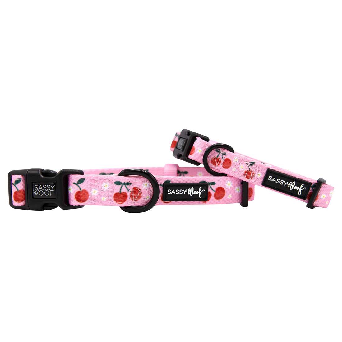 Sassy Woof Dog Collar, Mon Cherry - Image 3