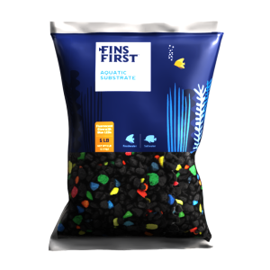 Fins First Fish Gravel, Lava Glow, 5 Pounds