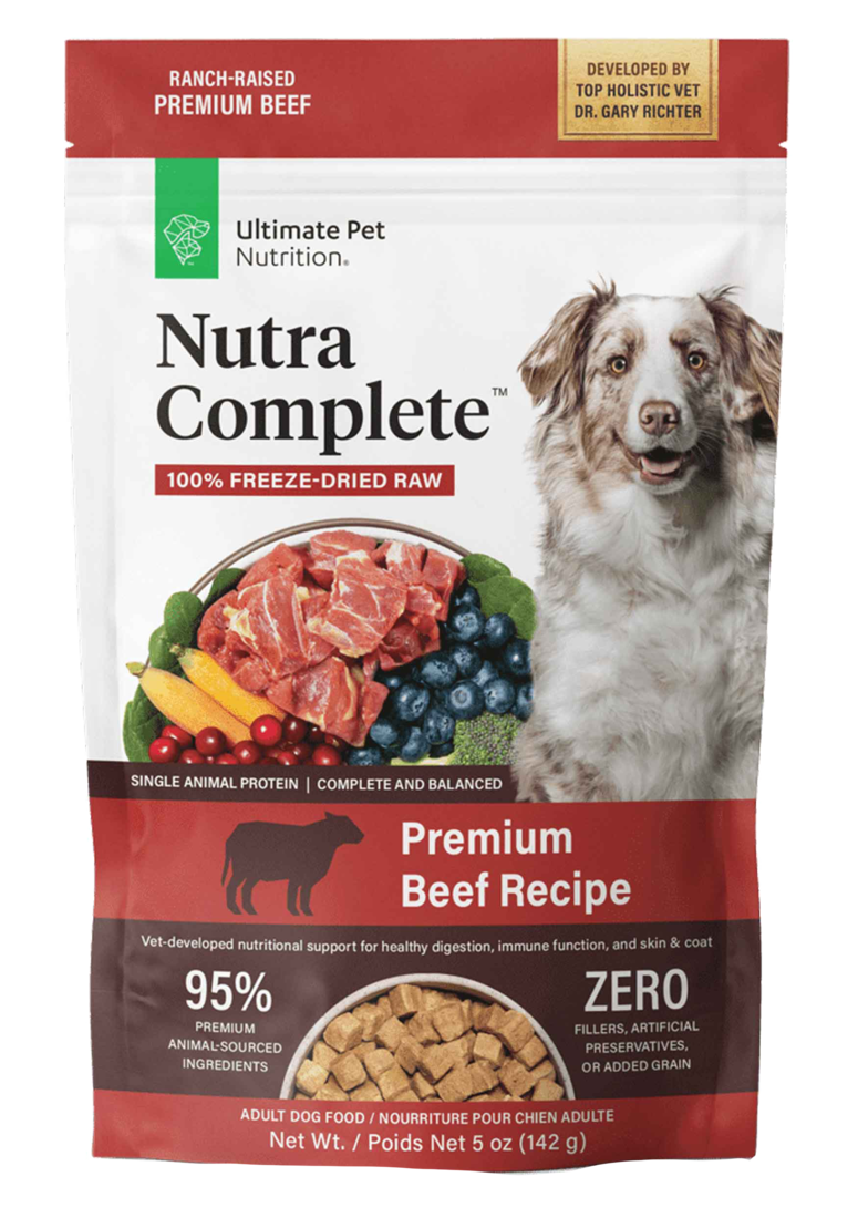Ultimate Pet Nutrition Nutra Complete Premium Adult Freeze Dried Raw Dog Food, Beef Recipe - Image 2