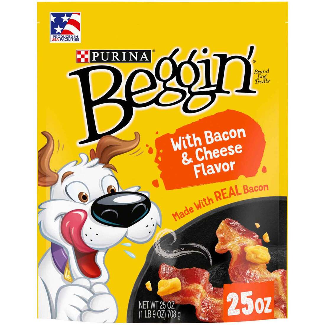 Purina Beggin' Strips Real Meat Dog Training Treats, Bacon & Cheese Flavors