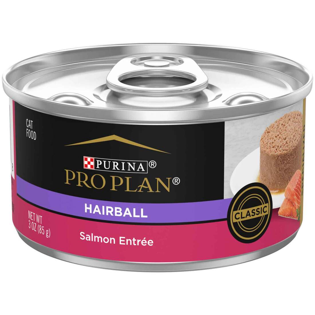Purina Pro Plan SPECIALIZED Wet Cat Food, Hairball Control Salmon Entree, 3 Ounces