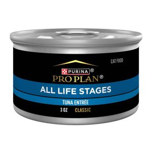 Purina Pro Plan All Life Stages Classic Pate Wet Cat Food, Tuna Entree - 3 Ounce Can