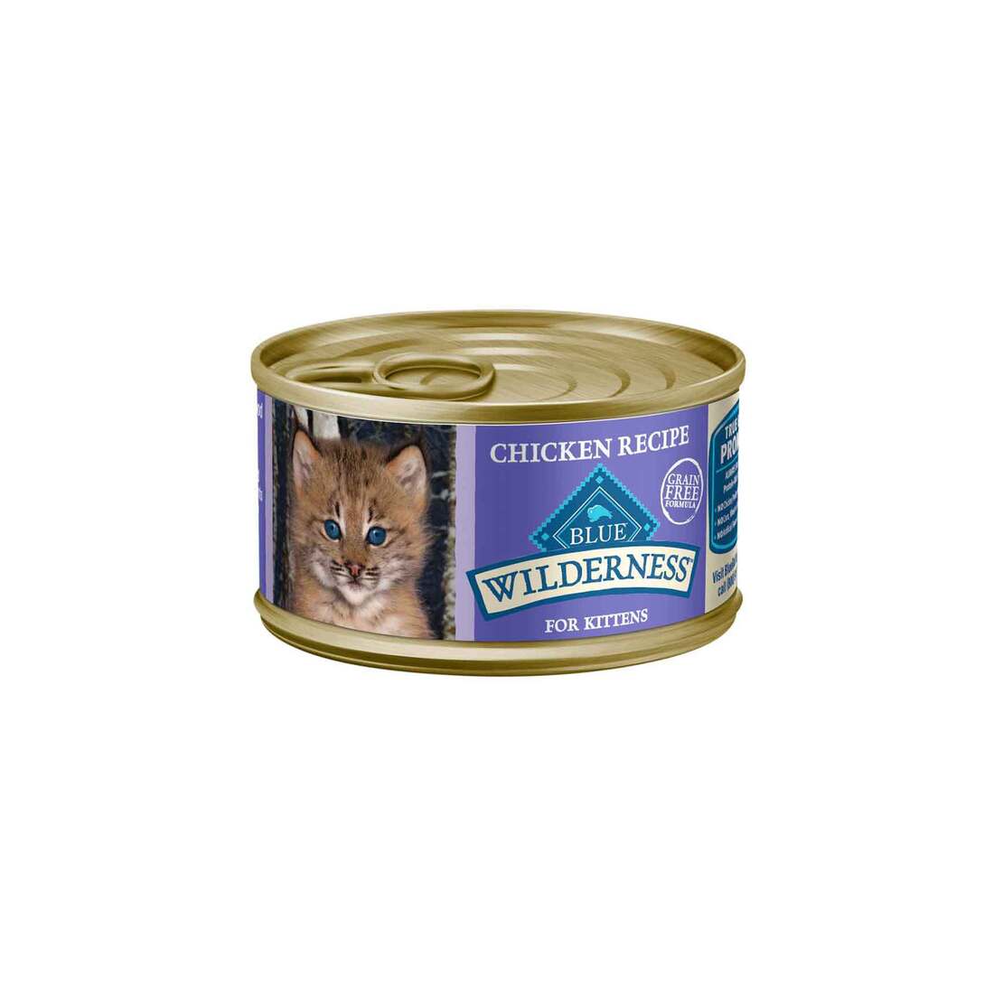 Blue Buffalo Wilderness Grain-Free Kitten Wet Cat Food, Chicken Pat?? Recipe, 3 Ounces