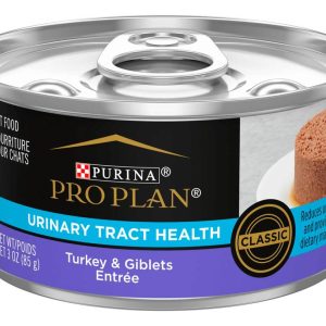 Purina Pro Plan Urinary Tract Health Turkey and Giblets Entree Classic Wet Cat Food Pate - 3 Ounce P