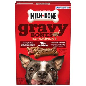 Milk-Bone GravyBones Dog Biscuits, 19 Ounce Box