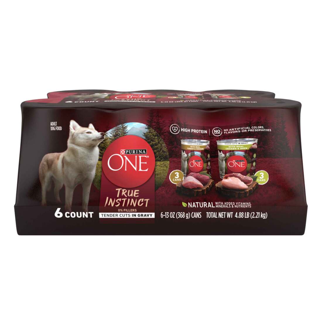 Purina ONE True Instinct Tender Cuts in Gravy With Real Turkey and Venison, and With Real Chicken an