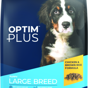 OptimPlus Large Breed Puppy Chicken & Brown Rice Formula Dry Dog Food, 35 Pounds