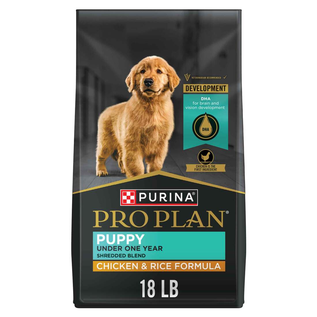 Purina Pro Plan High Protein Puppy Food Shredded Blend Chicken & Rice Formula - Image 2