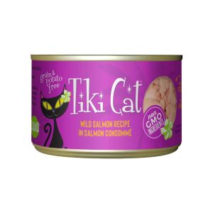 Tiki Cat Luau Wet Cat Food, Wild Salmon, 6 Ounces
