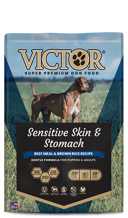 Victor Sensitive Skin & Stomach Dry Dog Food, Beef Meal and Brown Rice