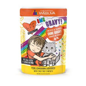 Weruva BFF OMG Natural Wet Cat Food, Chicken & Salmon Shine Bright, 3 Ounces