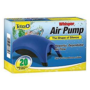 Tetra 20 Whisper Air Pump for up to 20 gallon aquariums