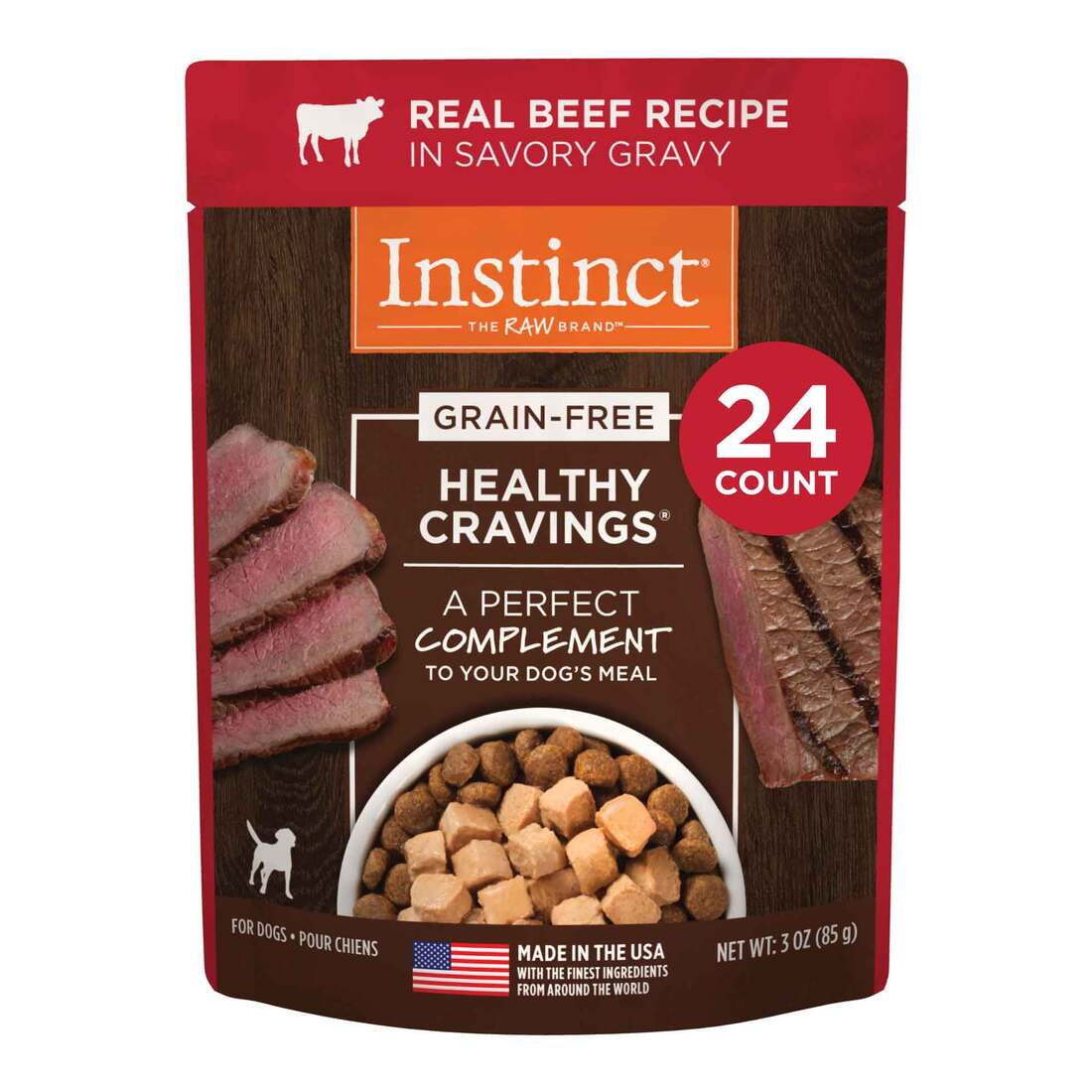 Instinct Healthy Cravings Grain-Free Cuts & Gravy Wet Dog Food Topper - Image 2