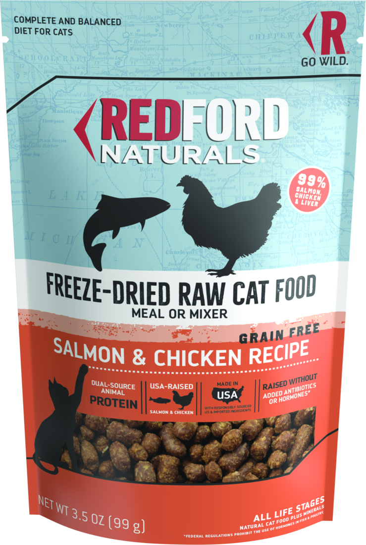 Redford Naturals Freeze-Dried Grain Free Salmon and Chicken Recipe Cat Food - Image 2