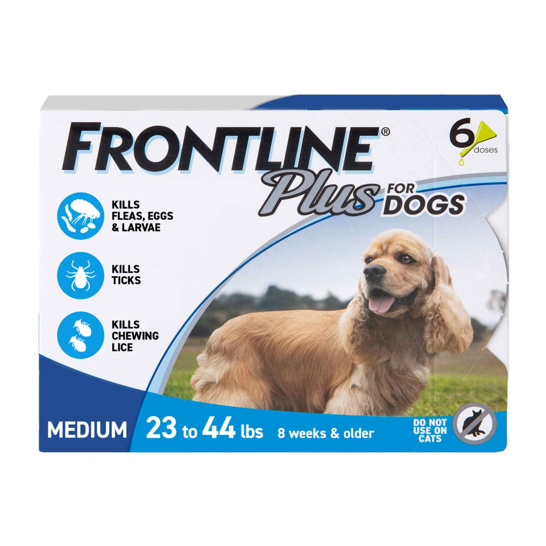 Frontline Plus Flea & Tick Control for Dogs, 23-44 Pounds - Image 2