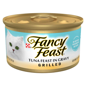 Purina Fancy Feast Wet Cat Food, Grilled Tuna Feast, 3 Ounces