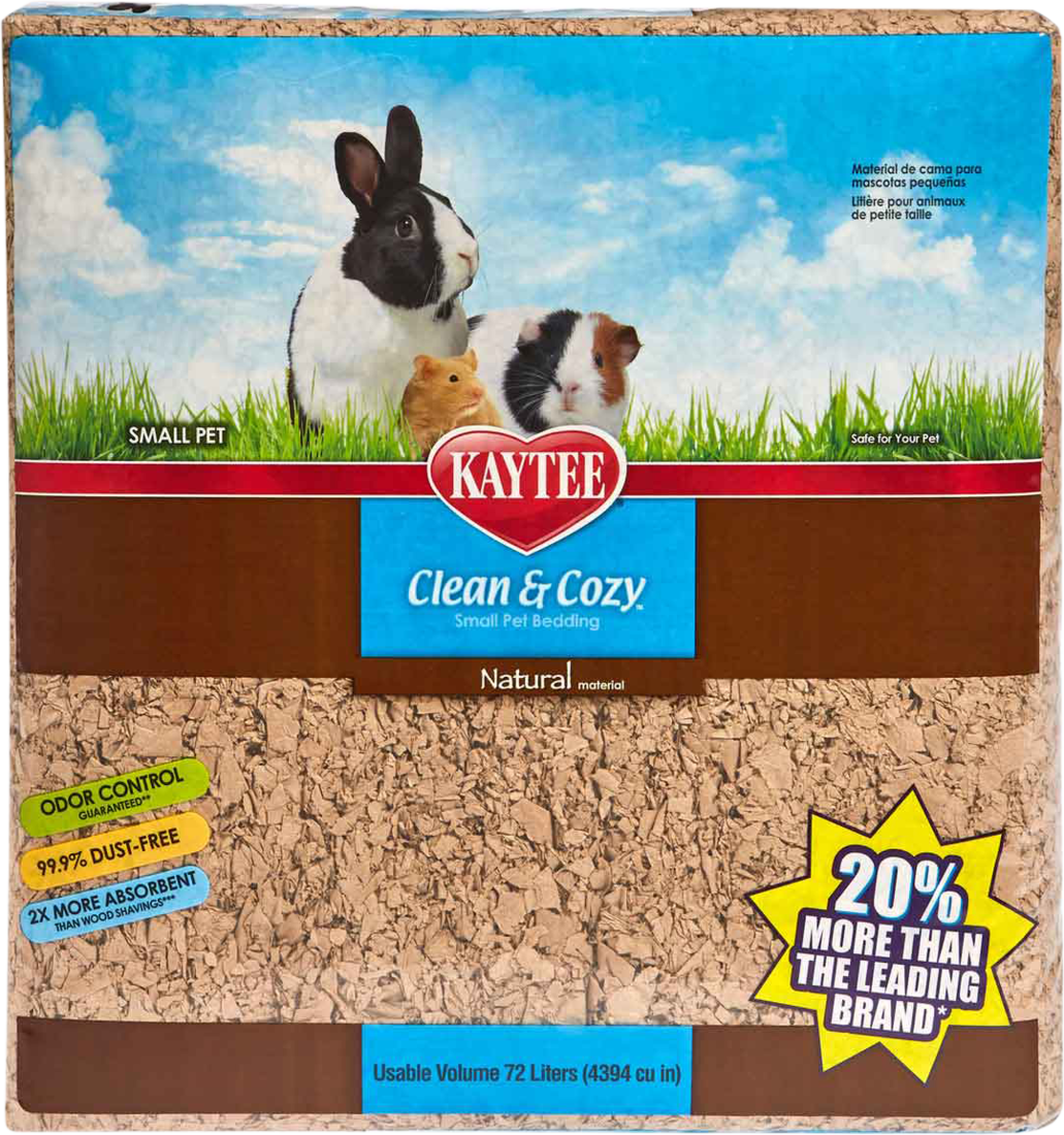 Kaytee Bedding Clean & Cozy, Natural, 72 Liters