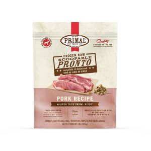 Primal Pet Foods Canine Frozen Raw Pronto Pork Formula, 4 Pounds - Not Available For Delivery