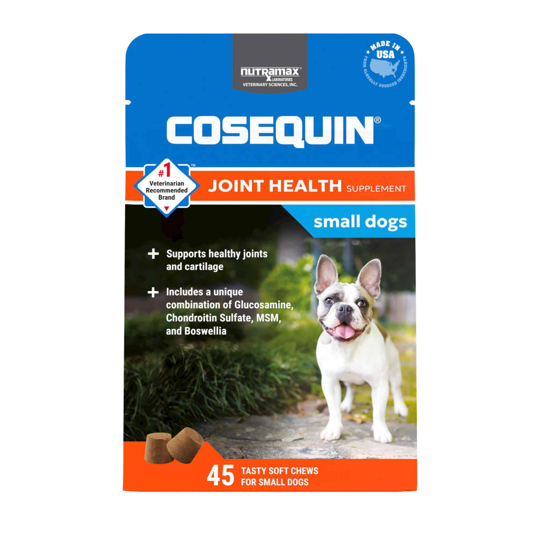 Nutramax Cosequin Minis Joint Health Supplement for Small Dogs, 45 Soft Chews