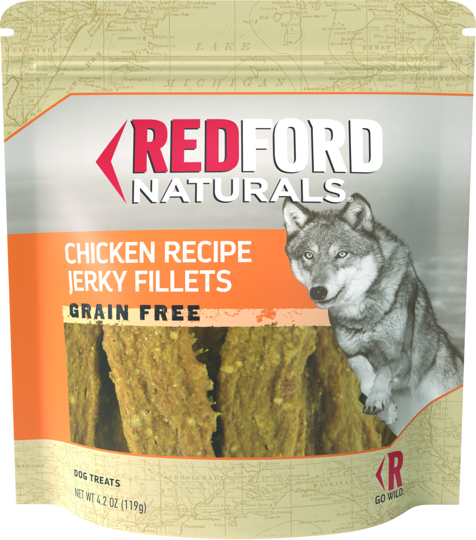 Redford Naturals Adult Grain Free Jerky Fillets Dog Treat, Chicken Recipe