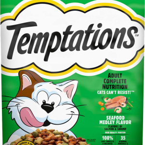 Temptations Seafood Medley Flavor Adult Dry Cat Food, 13.5 Pounds