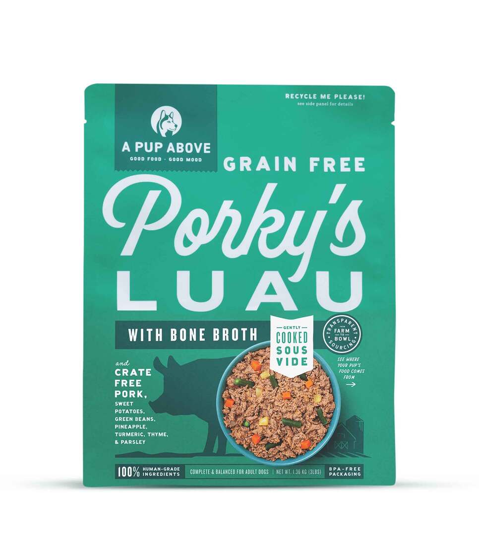 A Pup Above Porky's Luau Recipe Frozen Gently Cooked Dog Food, 3 Pound Bag - Not Available For Deliv