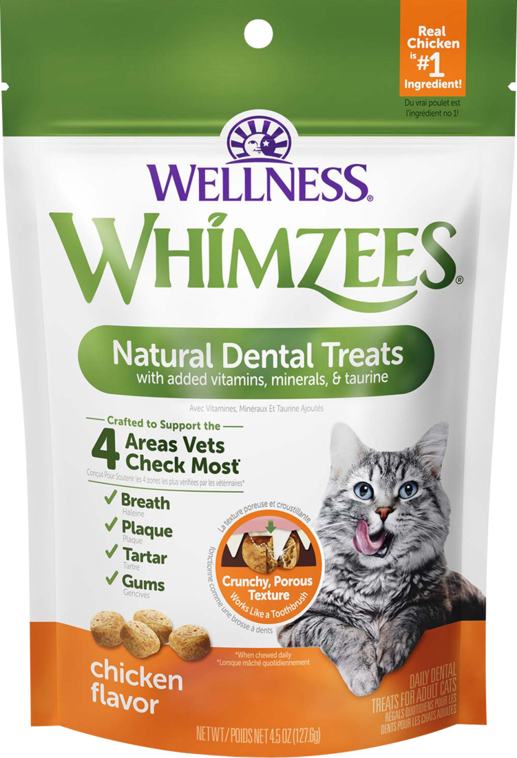 Wellness WHIMZEES Natural Cat Dental Treats, Chicken Flavor - Image 2