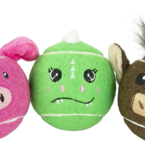 Play On Animal Squeaky Tennis Ball Dog Toy, Assorted , 1 Each