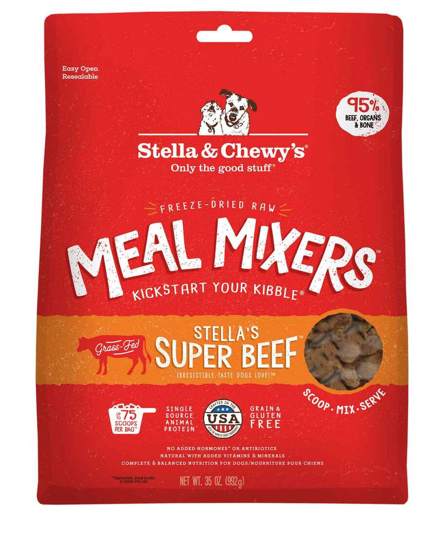 Stella & Chewy's Freeze-Dried Stella's Super Beef Meal Mixers, 35 Ounces