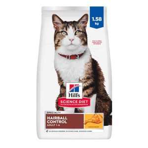Hill's Science Diet Adult Hairball Control Chicken Recipe Dry Cat Food, 3.5 Pound Bag