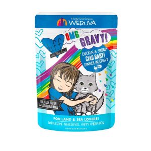 BFF OMG - Best Feline Friend Oh My Gravy!, Ciao Baby with Chicken & Shrimp in Gravy Cat Food by Wer