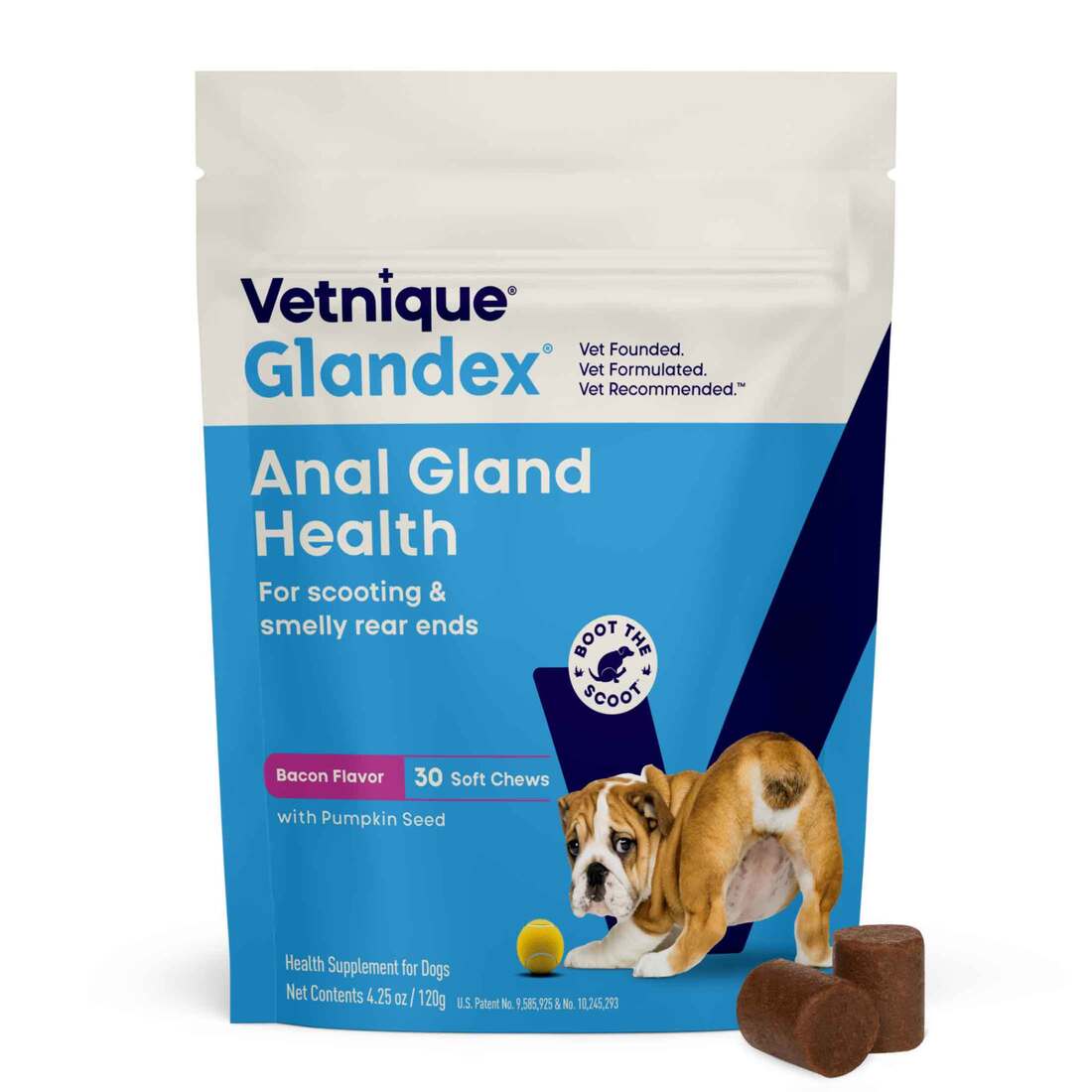 Glandex Pork Liver Soft Chews, 30 Count Pouch
